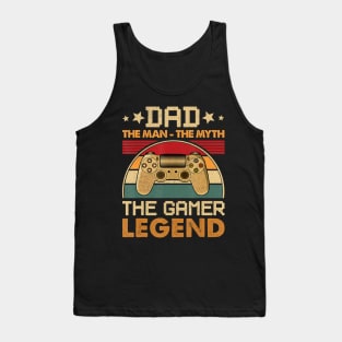 Gaming Dad Papa Father Funny Gamer Video Games Tank Top